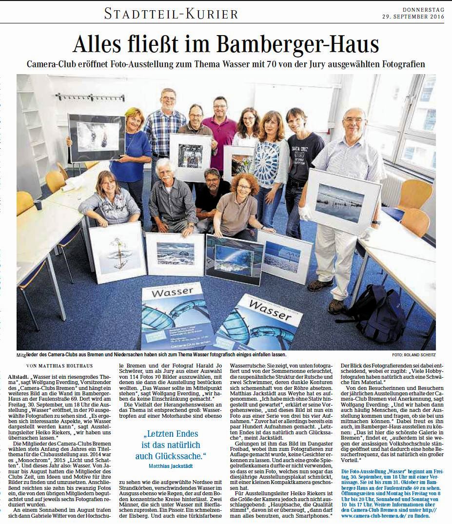 2016 Wasser Weserkurier 1A